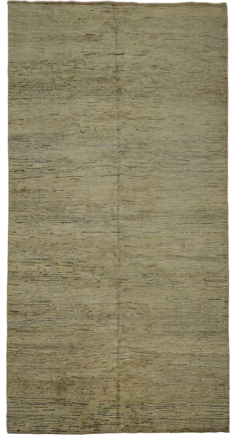 Natural Toned Modern Gabbeh Area Rug 7x10