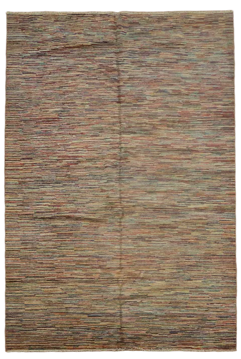 Bright and Bold Minimalist Striped Rug for Modern Interior Design 6x10 ft