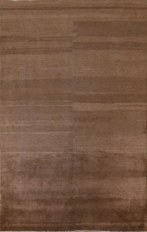 Brown Gabbeh Kashkoli Modern Area Rug 7x9
