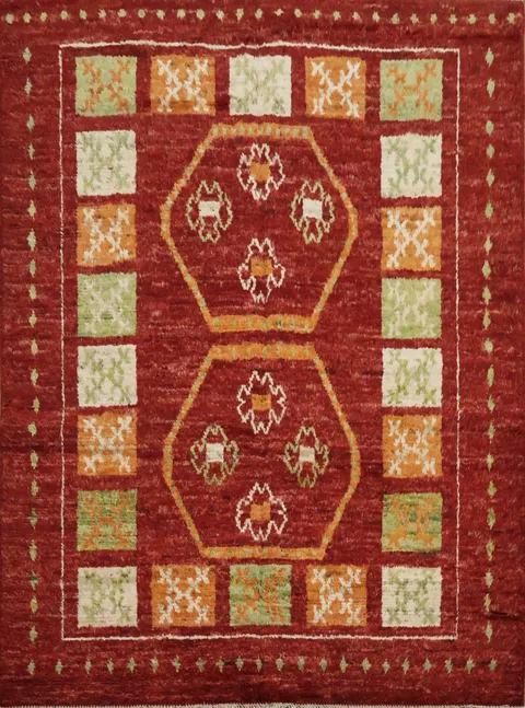 Geometric Moroccan Oriental Area Rug 6x8