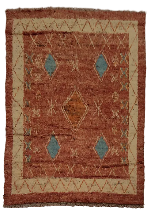 Exquisite Moroccan Berber Area Rug 7x10 With Timeless Ethnic Design