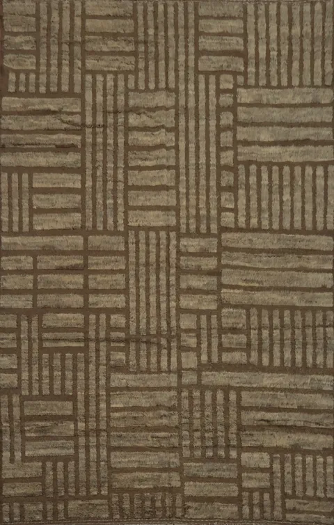 Stylish Geometric Grid Moroccan Large Area Rug 10x14