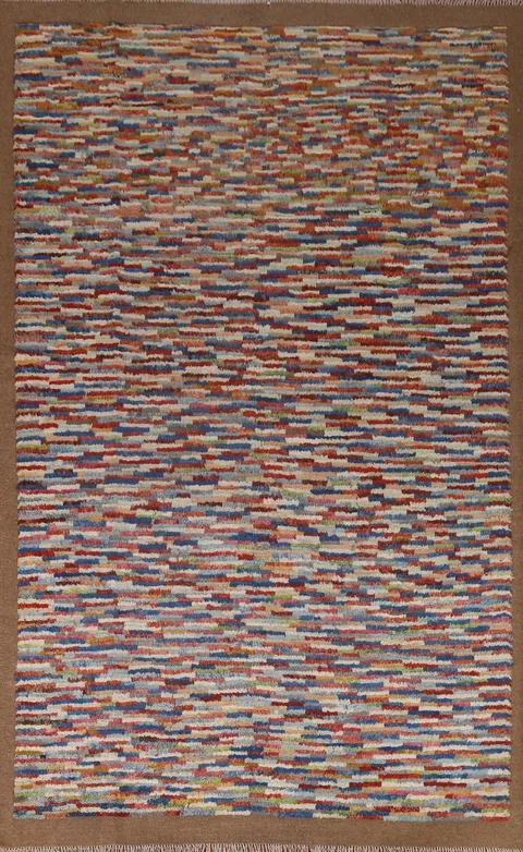 Striped Moroccan Oriental Area Rug 7x9