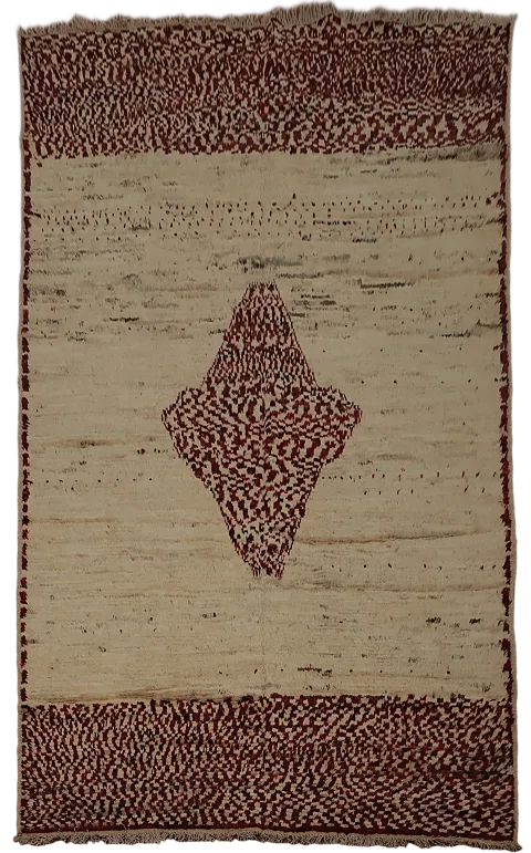 Handmade Moroccan Oriental Area Rug 7x10