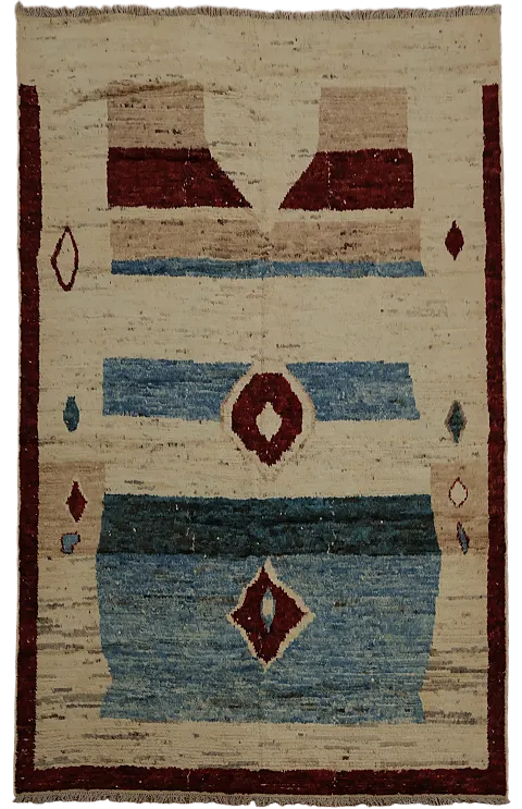 Rustic Moroccan Area Rug 8x10 with Geometric and Earthy Hues