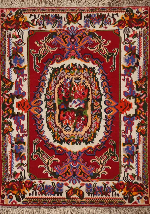 Victorian Style Bakhtiari Persian Area Rug 3x5