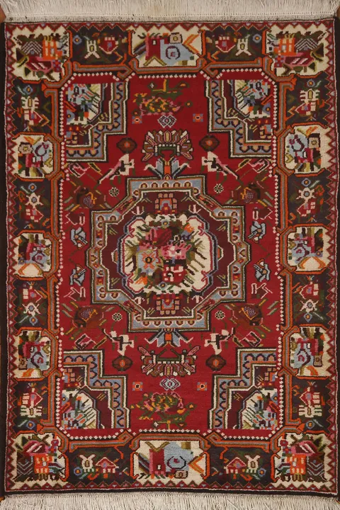 Victorian Style Bakhtiari Persian Area Rug 4x5