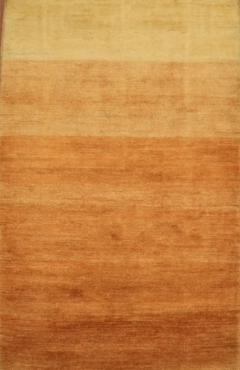 Earthy Tones Gabbeh Gradient Rug with Autumn Hues 3x5
