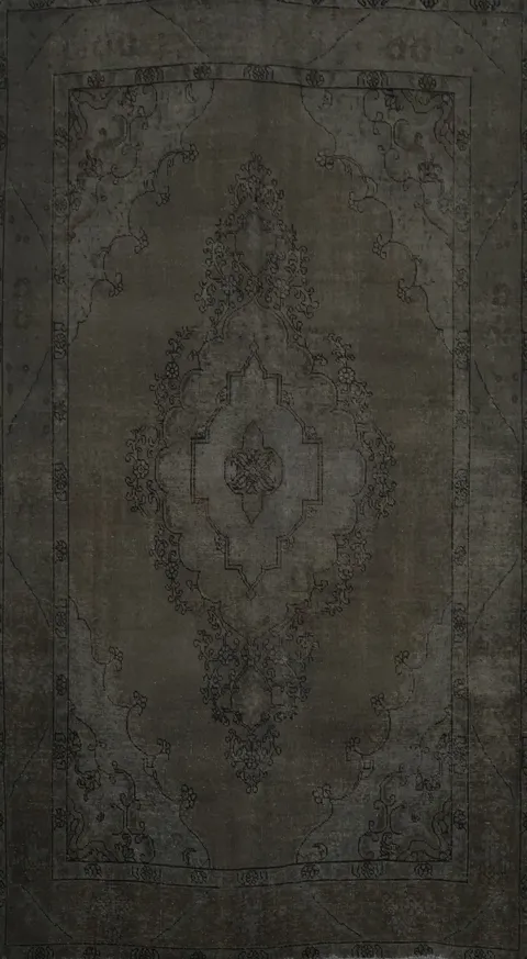 Distressed Over-Dyed Tabriz Persian Area Rug 7x10