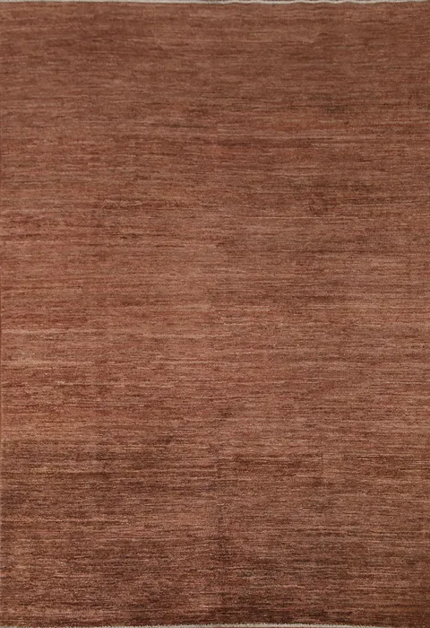 Copper Color Gabbeh Kashkoli Oriental Rug 6x7