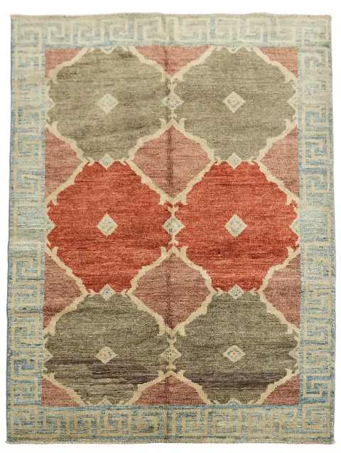 Handmade Gabbeh Kashkoli Area Rug 5x6