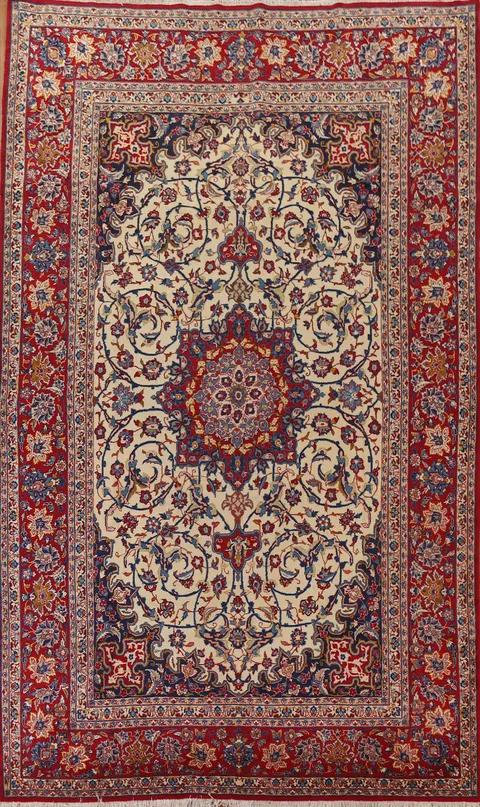 Traditional Vegetable Dye Najafabad Persian Area Rug 9x13