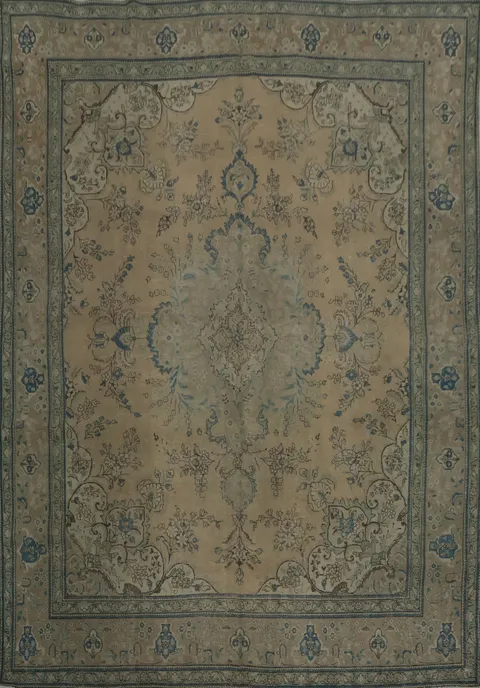 Graceful Tabriz Persian Area Rug 10x12 Perfect for Living or Dining Room