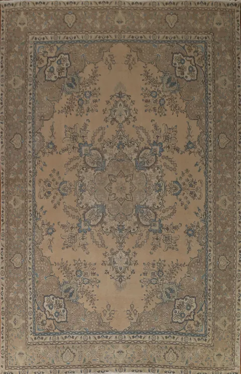 Distressed Tabriz Persian Area Rug 9x12