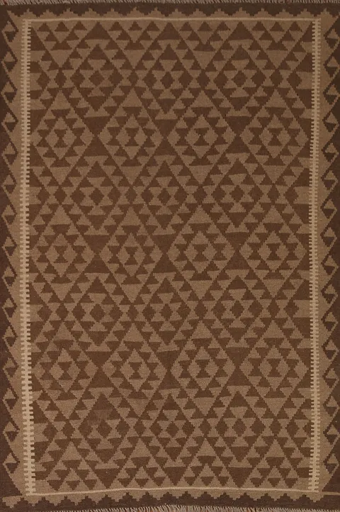 Hand-Woven Kilim Oriental Area Rug 5x7