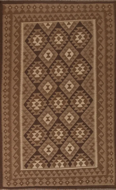 Wool Kilim Tribal Area Rug 5x8