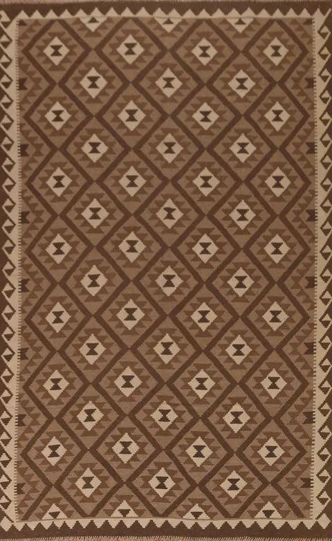 All-Over Kilim Geometric Area Rug 7x10