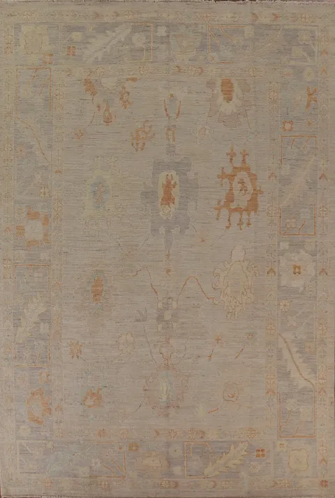 Vegetable Dye Oushak Oriental Area Rug 9x12