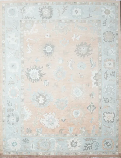 Vegetable Dye Oushak Oriental Area Rug 9x12