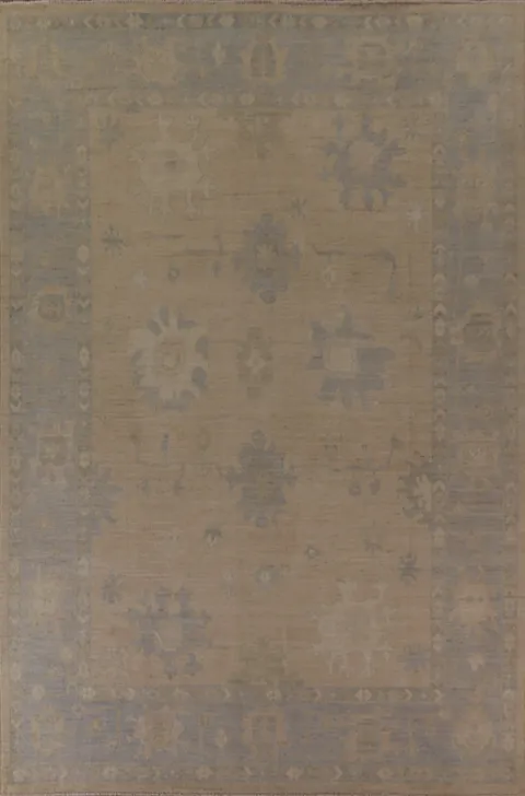 Vegetable Dye Oushak Oriental Area Rug 9x12