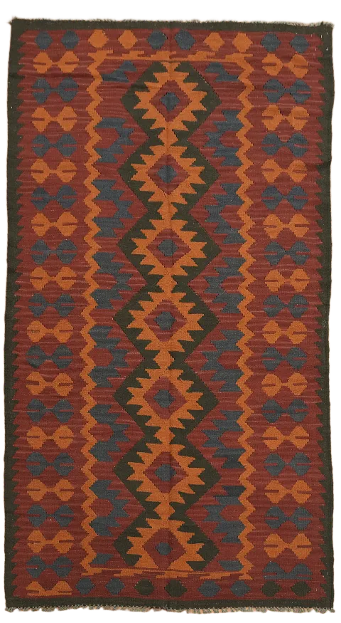 Tribal Wool Kilim Oriental Area Rug 5x9