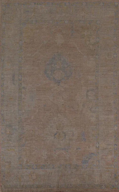 Vegetable Dye Oushak Turkish Area Rug 6x9