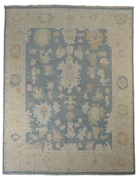 Oushak Vegetable Dye Area Rug 8x10