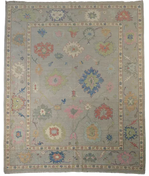 Vegetable Dye Oushak Oriental Area Rug 8x10