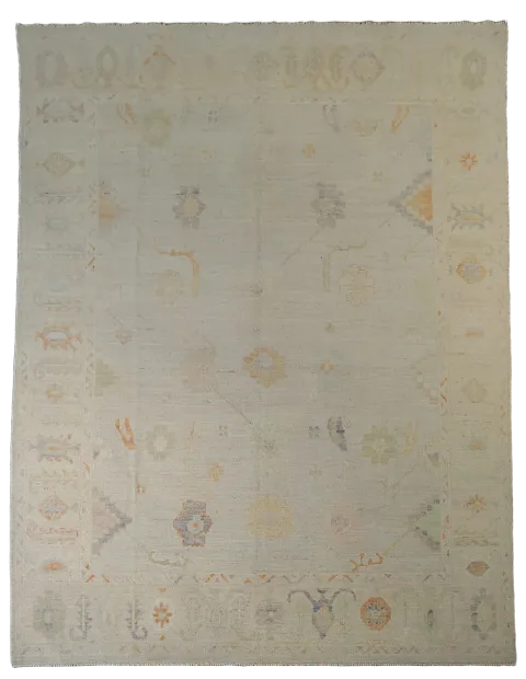 Vegetable Dye Oushak Oriental Area Rug 8x10