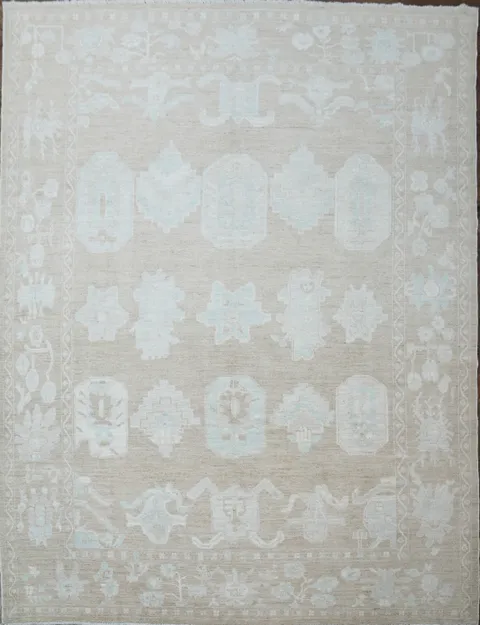 Vegetable Dye Oushak Oriental Area Rug 9x12