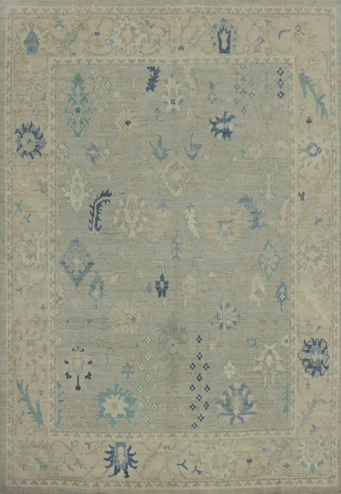 Vegetable Dye Oushak Oriental Area Rug 8x10