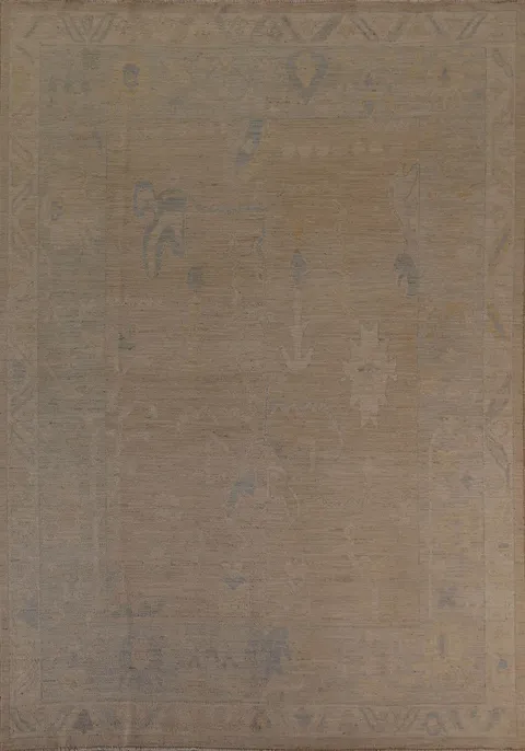 Turkish Oushak Vegetable Dye Area Rug 8x10