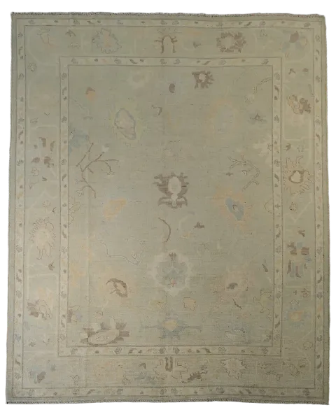 Oushak Vegetable Dye Area Rug 8x10
