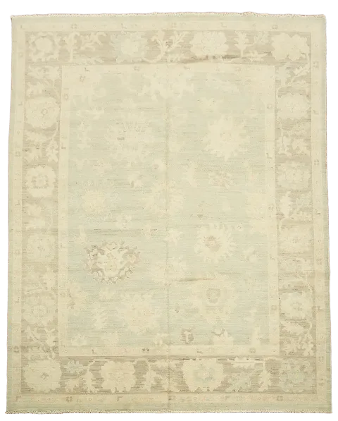 Vegetable Dye Oushak Turkish Area Rug 8x10