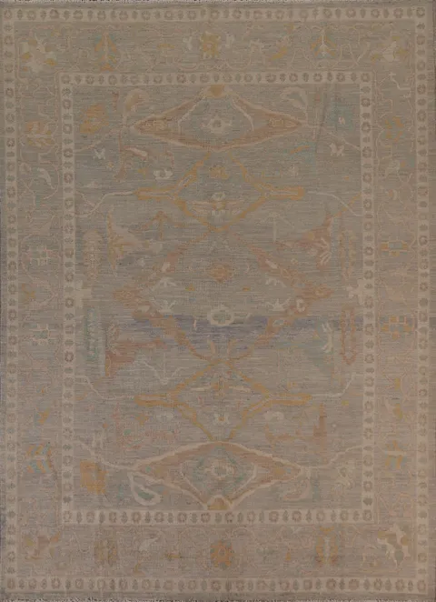 Vegetable Dye Oushak Oriental Area Rug 8x10