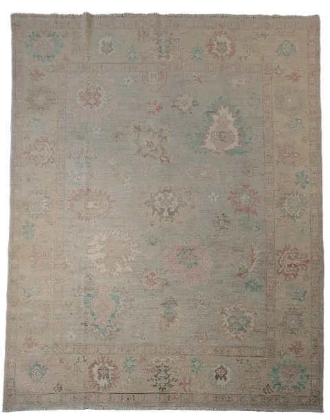 Vegetable Dye Oushak Oriental Wool Area Rug 8x10