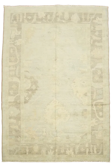 Vegetable Dye Oushak Oriental Area Rug 7x10