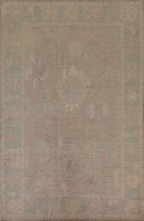 Vegetable Dye Oushak Oriental Area Rug 6x9