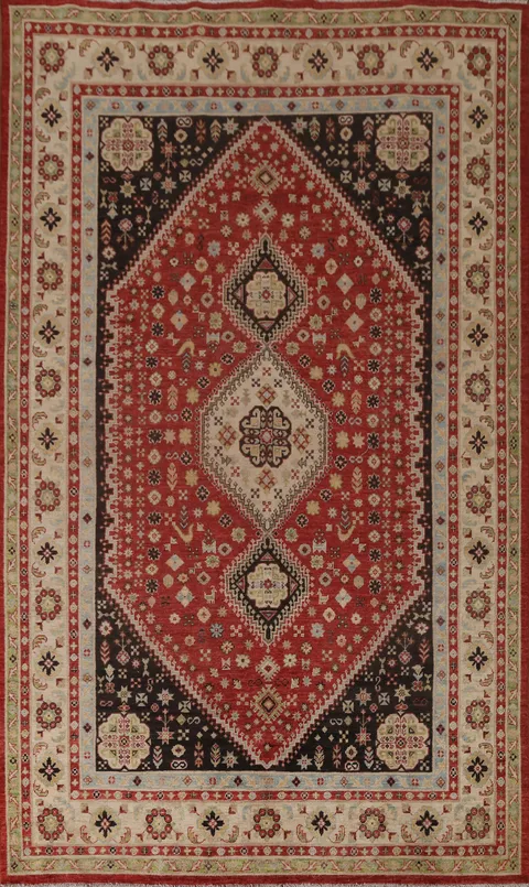 Vegetable Dye Abadeh Oriental Area Rug 6x10
