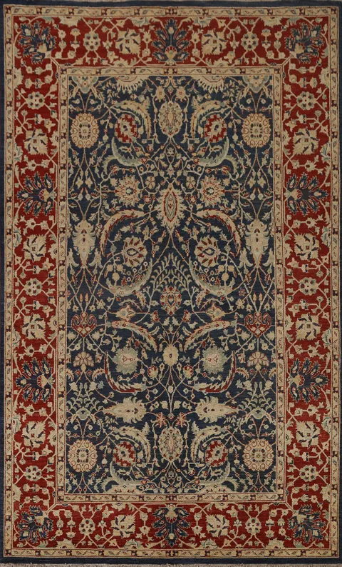 Blue Heriz Serapi Vegetable Dye Area Rug 7x10