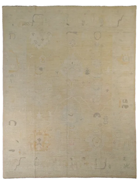 Handmade Oushak Vegetable Dye Area Rug 8x10