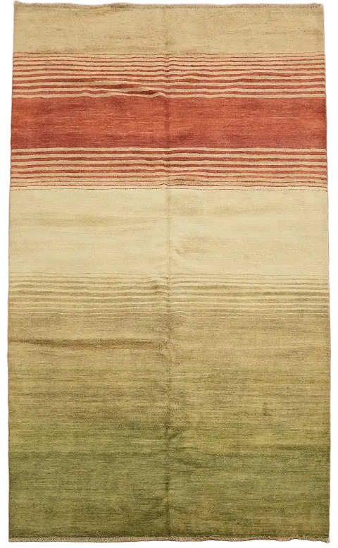 Striped Gabbeh Kashkoli Wool Area Rug 7x10