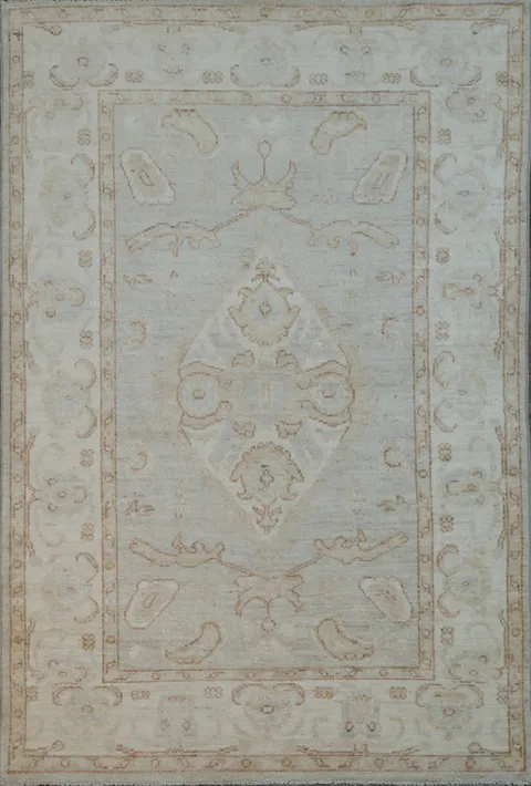 Handmade Oushak Vegetable Dye Area Rug 4x6