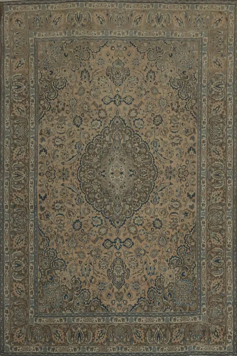 Luxurious Najafabad Persian Area Rug 9x12 with Floral Design