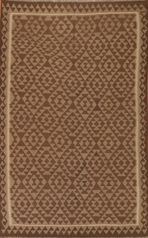 Tribal Wool Kilim Oriental Area Rug 7x10