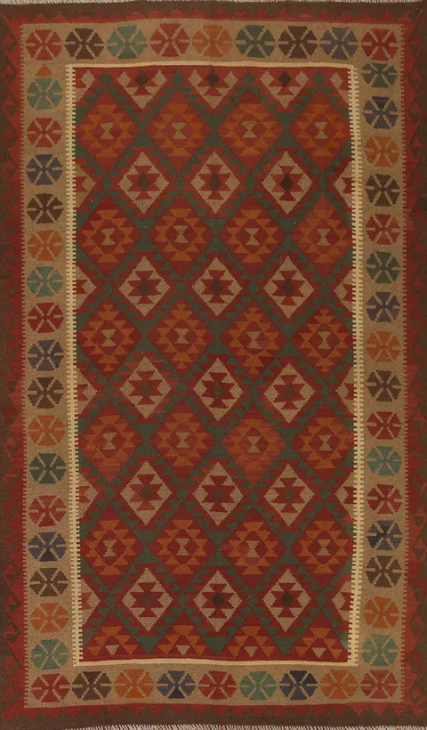 Geometric Kilim Oriental Area Rug 7x10
