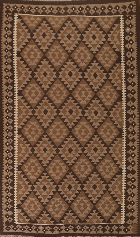 Hand-Woven Wool Kilim Area Rug 7x10