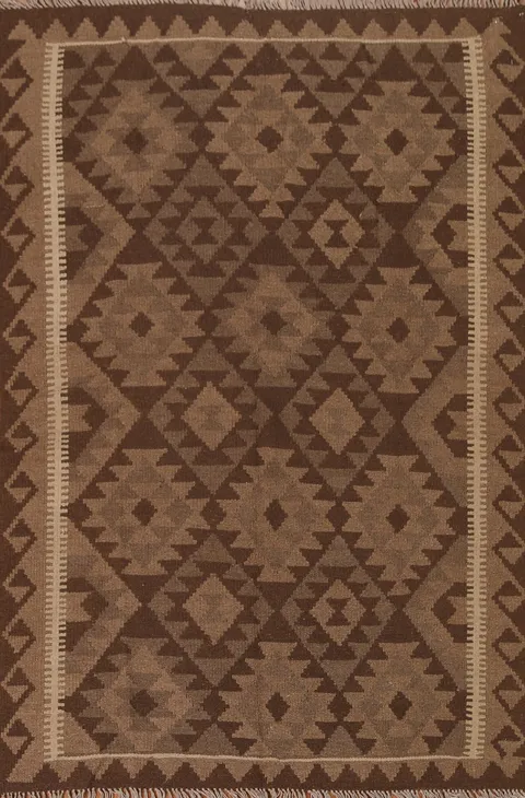 Tribal Wool Kilim Area Rug 5x7
