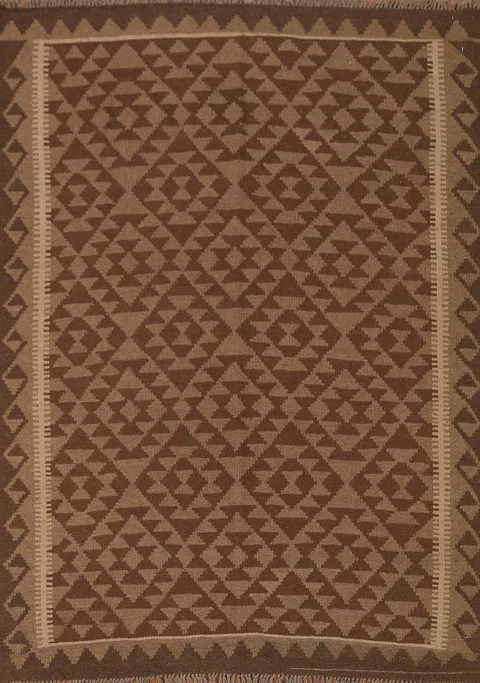 Tribal Kilim Wool Area Rug 5x6