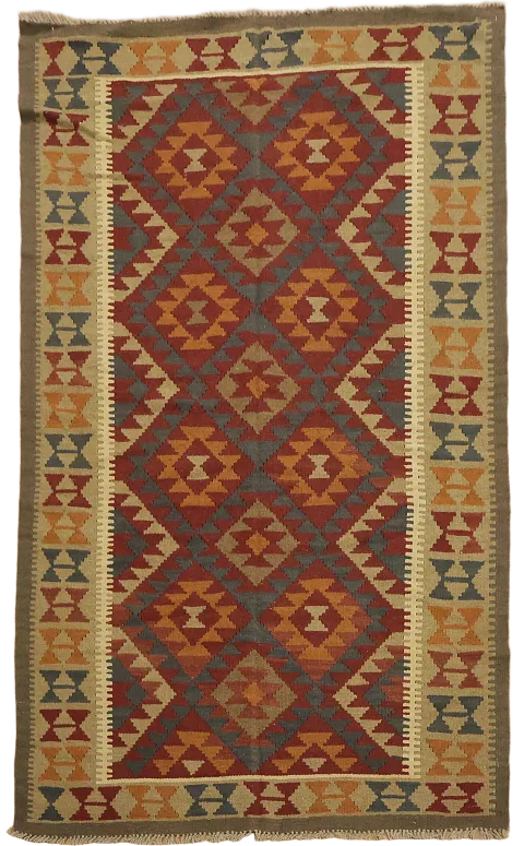 Geometric Kilim Oriental Area Rug 5x7